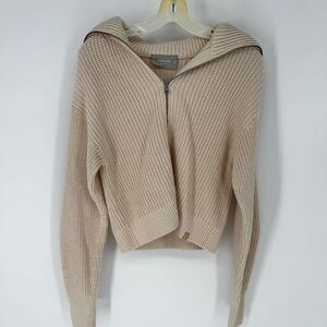 Everlane Beige Cowl Neck Sweater